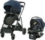 Carrinho Passeio c/Bebê Conforto TS ModesElement Azul Graco: conforto, segurança e praticidade desde o nascimento.