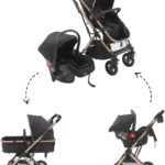 Carrinho c/Bebê Conforto Reversível Elysian Maxi Baby: conforto, segurança e praticidade desde o nascimento.