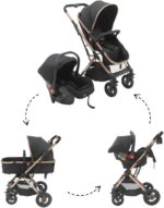 Carrinho c/Bebê Conforto Reversível Elysian Maxi Baby: conforto, segurança e praticidade desde o nascimento.