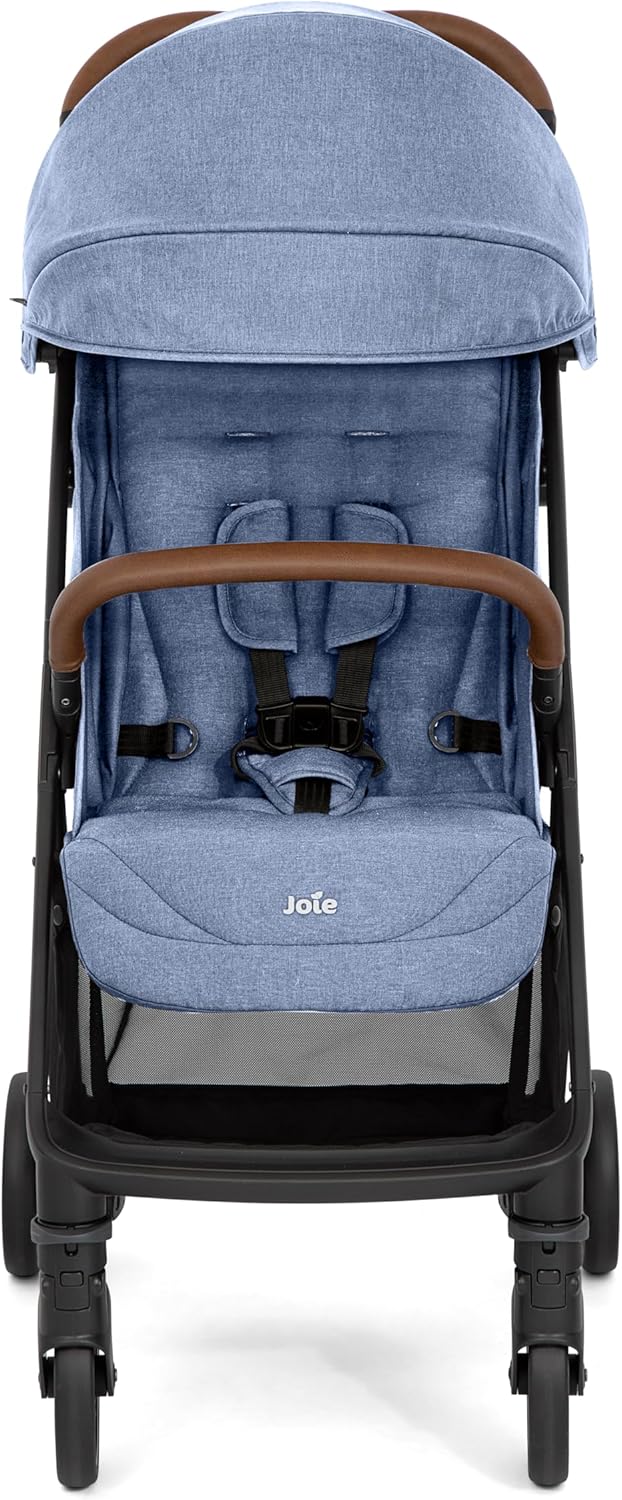 Carrinho de Bebê Compacto Pact Pro Light Blue Joie: leve, Carrinho de Bebê Compacto Pact Pro Light Blue Joie: leve, compacto e ideal para viagens, com fechamento fácil e conforto desde o nascimento