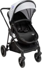 Carrinho de Bebê Cosco Kids Lummy Cinza Gelo: assento 2 em 1, reversível e compacto para acompanhar o bebê até 22 kg.