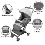 Carrinho de Bebê Dobrável Premium Bag: leve, resistente e ideal para viagens, com montagem fácil e até 22 kg. - Imagem 2