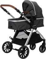 Carrinho de Bebê Infanti Romanzo Preto Granizo: conforto, segurança e praticidade com assento reversível e fechamento compacto. - Imagem 2