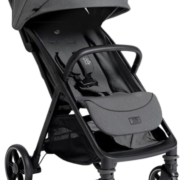 Carrinho de Bebê Joie Parcel LX Chumbo Ebony: leve, compacto e seguro para passeios e viagens com conforto total.