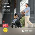 Carrinho de Bebê Maxi-Cosi Leona² Twilic Graphite com rodas grandes, suspensão e fechamento com uma mão - Imagem 2