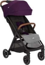 Carrinho de Bebê Pact Pro Pink Lilac Joie: compacto, leve e reclinável, ideal para passeios e viagens com até 22 kg.