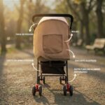 Carrinho de Bebê Passeio Leve e Dobrável: conforto, praticidade e fechamento 1 clique para bebês de 6 a 36 meses. - Imagem 2