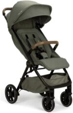 Carrinho de Bebê TRVL LX Verde Pine Nuna: ultracompacto, leve e fácil de transportar para passeios e viagens.