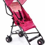 Carrinho de Bebê Umbrella Wing Voyage Rosa: leve, compacto e prático para viagens com fechamento guarda-chuva.