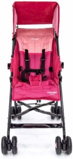 Carrinho de Bebê Umbrella Wing Voyage Rosa: leve, compacto e prático para viagens com fechamento guarda-chuva. - Imagem 2