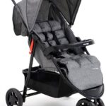 Carrinho de Passeio Para Bebê Delta Voyage: conforto, encosto reclinável e capota retrátil para até 15kg.