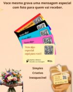 Cartão Presente Inovador Personalizável com QR Code: grave mensagem e foto para surpreender em qualquer ocasião. - Imagem 2
