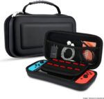 Case Capa Protetora para Nintendo Switch Oled: proteção premium, bolso para acessórios e 10 slots para jogos.