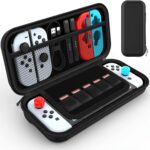 Case Nintendo Switch OLED 4Leader com 6 compartimentos: proteção resistente e organização ideal para viagens