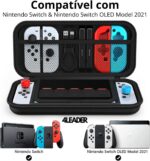 Case Nintendo Switch OLED 4Leader com 6 compartimentos: proteção resistente e organização ideal para viagens - Imagem 2