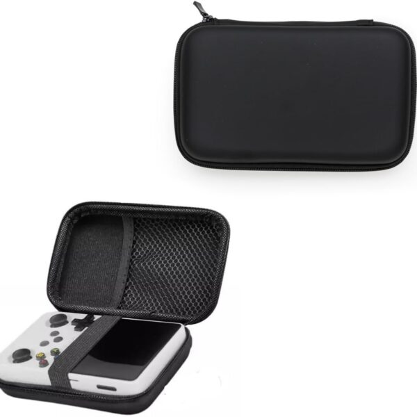 Case R36s R35s: proteção rígida e organização segura para console, SSD e acessórios em viagens.
