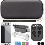 Case para Nintendo Switch Oled com 11 compartimentos, proteção e praticidade para viagens e acessórios