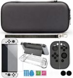 Case para Nintendo Switch Oled com 11 compartimentos, proteção e praticidade para viagens e acessórios