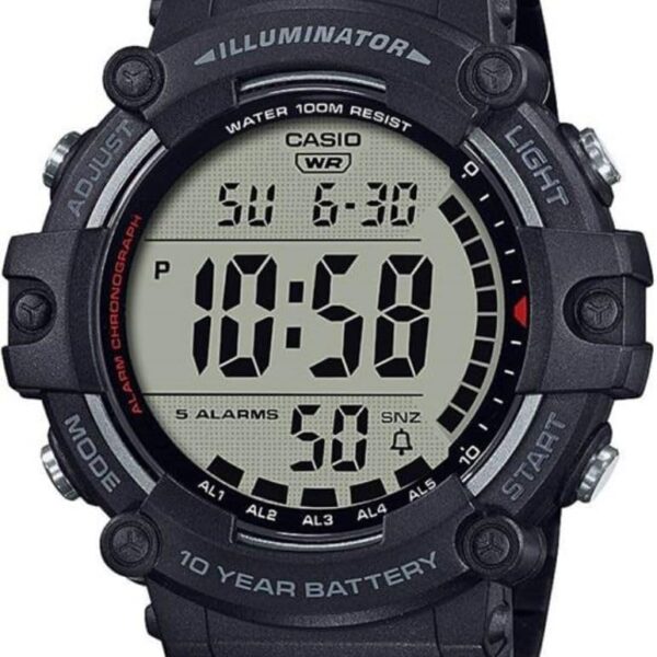 Casio Relógio Fitness AE-1500WH-1AV: resistente, funcional e ideal para treinos e uso diário.