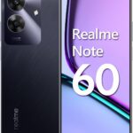 Celular Realme Note 60 256GB 4GB RAM com câmera 32MP, tela 90Hz e chip octa-core para desempenho fluido.