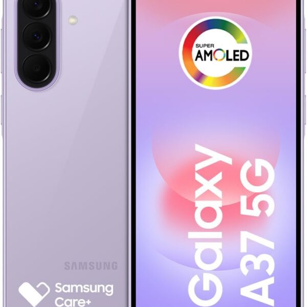 Celular Samsung Galaxy A37 5G 128GB, 6GB RAM, Câmera 50MP (Lavanda)
