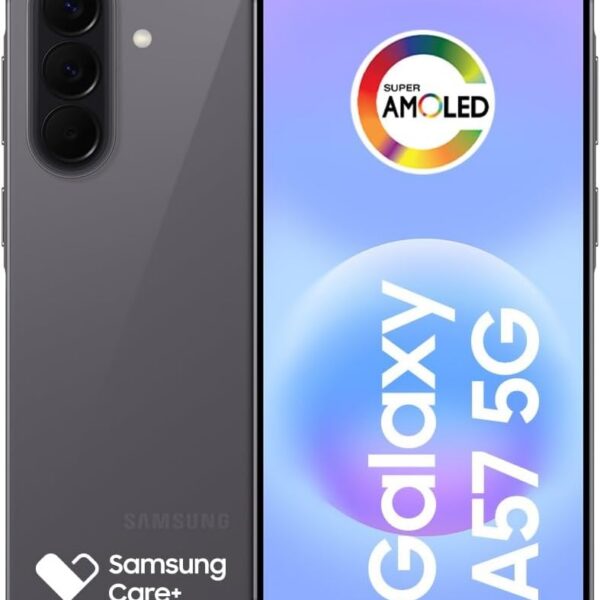 Celular Samsung Galaxy A57 5G 128GB, 8GB RAM, Recursos AI (Cinza)