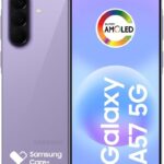 Celular Samsung Galaxy A57 5G 256GB, 8GB RAM, Câmera Tripla de até 50MP, Selfie de 12MP, Tela Super AMOLED 6.7", NFC, Recursos AI, IP68, Até 6 Atualizações de Android e Segurança (Lilás)