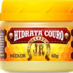 Cera Hidratante para Couro JR 60g: hidrata, protege e dá brilho natural ao couro, mantendo-o sempre novo.