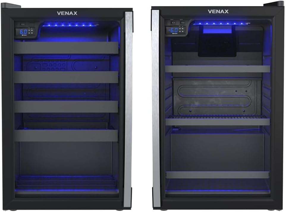 Cervejeira + Adega Venax Blue Light e Piubella 100 Preto Cervejeira + Adega Venax Blue Light e Piubella 100 Preto 127V