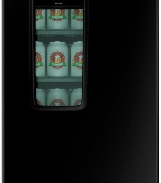 Cervejeira Consul Preta CZE12BE 220v: cervejas geladas sem congelar, com capacidade para 75 latas e controle digital de temperatura.