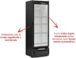 Cervejeira Gelopar 410L preta: alta capacidade, refrigeração eficiente e exposição ideal para bebidas. - Imagem 2