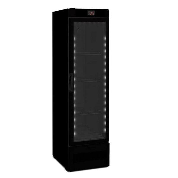 Cervejeira Metalfrio All Black 337L: máxima eficiência, cerveja gelada e design premium para seu PDV.