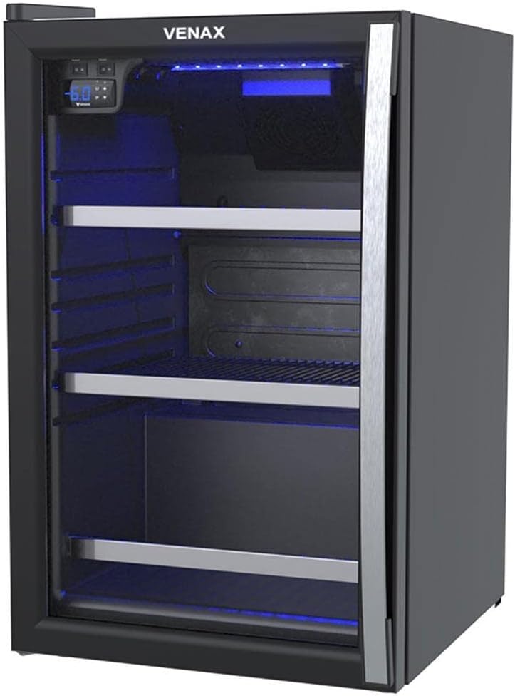 Cervejeira Venax Blue Light 100 Preto Fosco Porta Invertida (220V) Cervejeira Venax Blue Light 100 Preto Fosco Porta Invertida (220V)