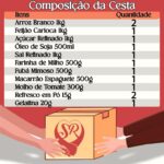 Cesta Básica Doação Completa com 13 itens essenciais para alimentação econômica e prática. - Imagem 2