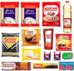 Cesta Básica Doação com 16 itens essenciais para consumo ou doação, pronta para comprar online