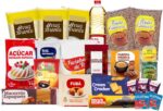 Cesta Básica Grande Completa Econômica com 23 itens essenciais para doação ou consumo, ótimo custo-benefício.