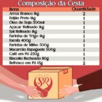 Cesta Básica de Alimentos 14 Itens Familiar para doação e consumo com itens essenciais de qualidade. - Imagem 2
