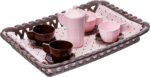 Cesta Café Da Manhã Simo Toys em plástico original, ideal para brincar de montar e servir com diversão infantil