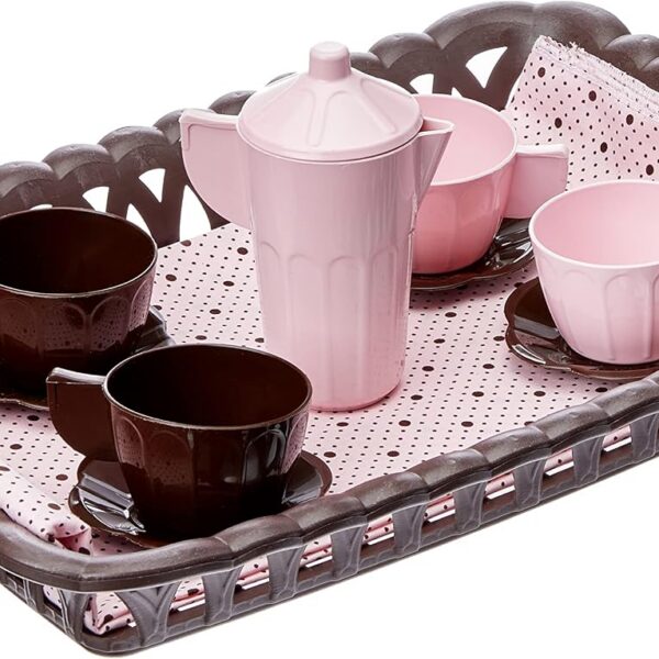 Cesta Café Da Manhã Simo Toys em plástico original, ideal para brincar de montar e servir com diversão infantil