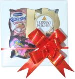Cesta Caixa Recheada com Ferrero e Trufas, presente elegante para Dia da Mulher e aniversário, ideal para surpreender com carinho. - Imagem 2