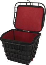 Cesta Dobrável para Bicicletas Elétricas: metal resistente, bolsa impermeável e encaixe universal para transporte prático. - Imagem 2