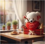 Cesta Namorados com Urso, Chocolates e Flores: presente romântico pronto para emocionar com carinho e sofisticação. - Imagem 2