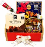 Cesta Presente Gourmet com Importados, Cookies e Chocolates pronta para presentear com elegância e sabor premium