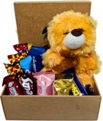 Cesta Presente Urso de Pelúcia com Chocolates para Namorada, Mãe e Amiga: carinho e elegância em um só presente.