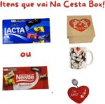 Cesta de Chocolates Romântica Mickey e Minnie com bombons sortidos, presente perfeito para o Dia dos Namorados e surpreender quem você ama. - Imagem 2