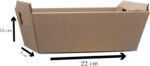 Cesta de Papelão Kraft 10 unidades: ideal para kits de presente e café da manhã, resistente e versátil para montar cestas especiais. - Imagem 2