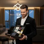 Cesta de Presente Gift G&O Angélica Zapata com Vinho Cabernet Sauvignon, chocolates, torradas e antepasto para presentear com elegância.