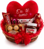 Cesta do Dia dos Namorados: presente romântico completo para surpreender quem você ama com carinho e chocolates.