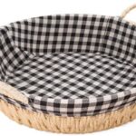 Cesto de Pão Quadrada Baffer com Forro: organização, praticidade e charme para o café da manhã e cozinha.