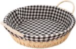 Cesto de Pão Quadrada Baffer com Forro: organização, praticidade e charme para o café da manhã e cozinha.